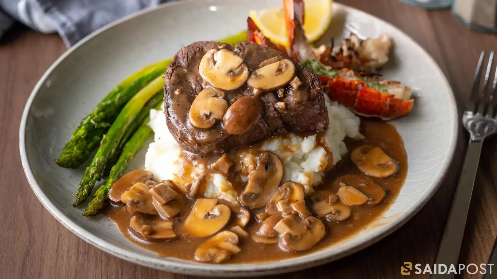 طريقة عمل #ستيك مع صلصة الفطر خطوة بخطوة